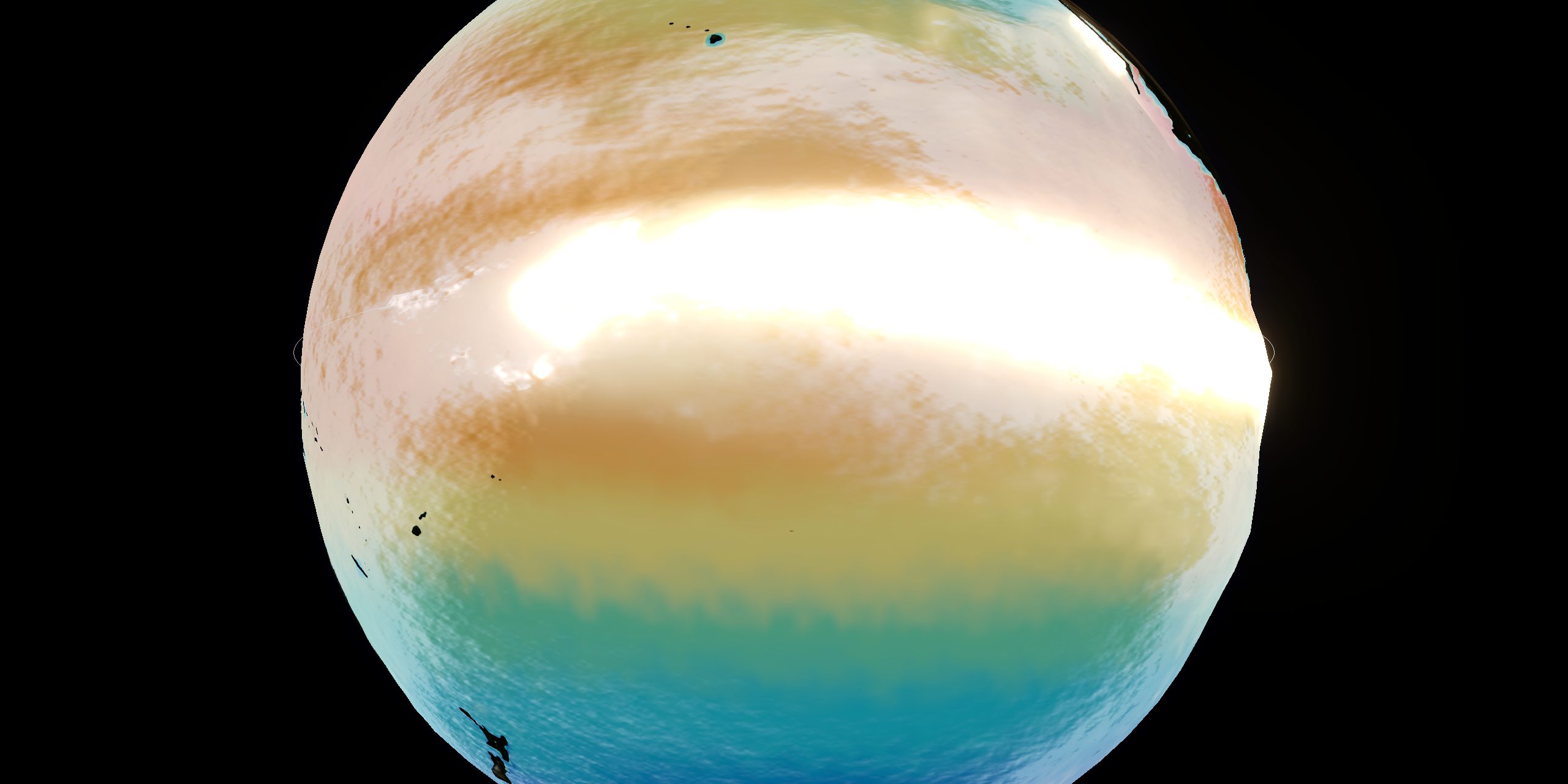O Pacífico em setembro de 2026, temperatura real do mar